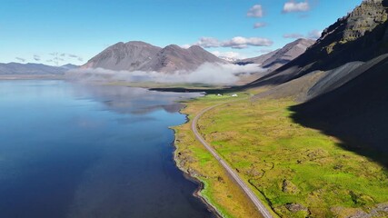 Wall Mural - Eastern Fjords, Iceland, Drone Footage