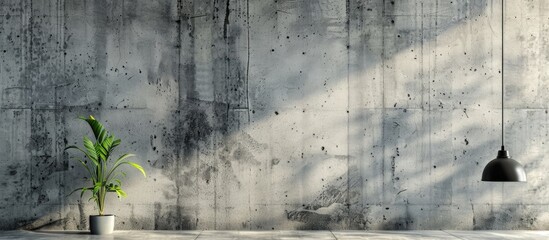 Aufkleber - An old weathered concrete wall provides a textured backdrop with space for incorporating designs in the image. Creative banner. Copyspace image