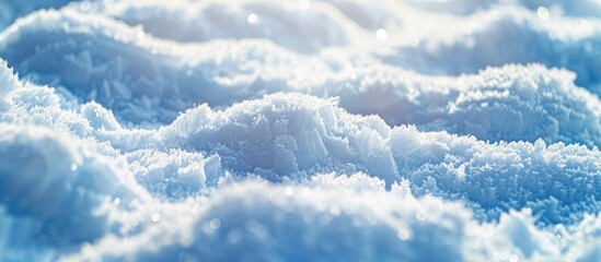 Wall Mural - background with fresh snow suitable for a copy space image
