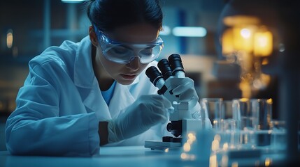 Poster - Healthcare and medical doctor working with professional team in physician nursing assistant laboratory research and development Medical technology service to solve people health Medica : Generative AI