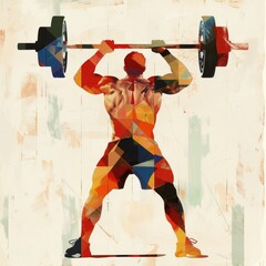 Abstract Strength: North Korean Weightlifter in 73 kg Division