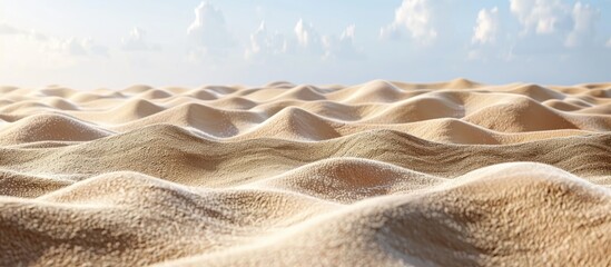 Canvas Print - Sand against clear backdrop with copy space image