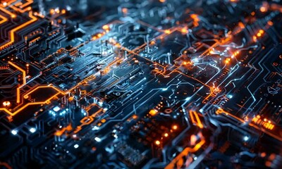 circuit board: a visual representation of modern technology