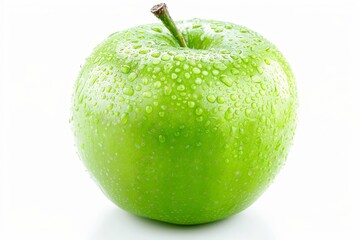 Wall Mural - fresh apple white background