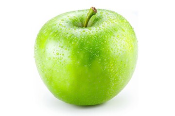 Wall Mural - fresh apple white background