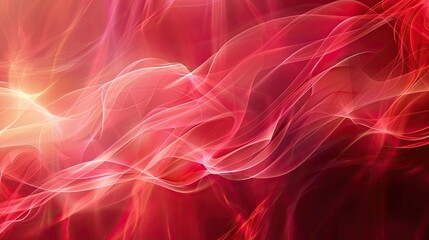 solid red background with artistic lines