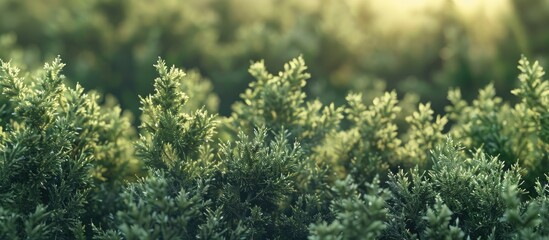 Wall Mural - Juniper bush with copy space image