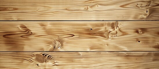 Poster - Light wooden background with a natural pattern on beige wood texture enhances a copy space image