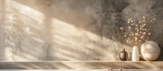 Aufkleber - A background with a design theme suitable for interior decor concepts and space for adding images is available. copy space available