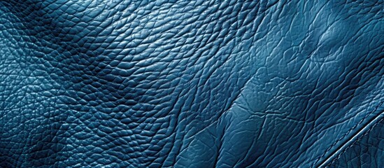 Aufkleber - A blue leather texture with available copy space image for text or abstract backgrounds suitable for websites or postcard designs