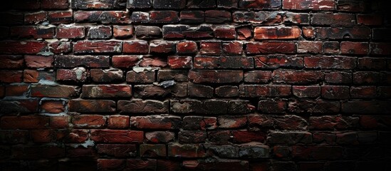 Poster - Ideal brick wall as background for cover page with ample copy space image