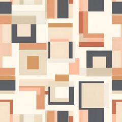 Wall Mural - Abstract geometric pattern in soft colors, perfect for modern design projects.