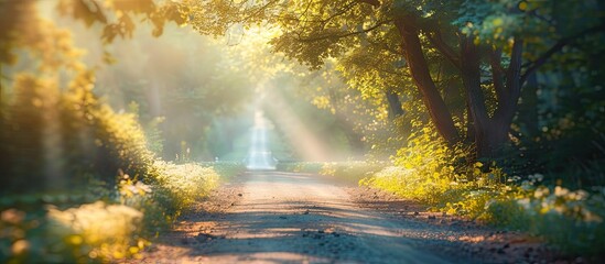 Poster - Beautiful nature themed travel photo with a blurred background and empty copy space image