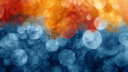 geometric abstract watercolor pattern, bright and neutral colors, diverse shapes, soft blending, sea