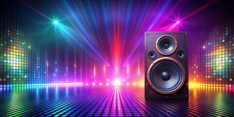 Disco club party audio speaker CG , disco, club, party, audio, speaker, CG,, dance, music, nightlife, entertainment, lights