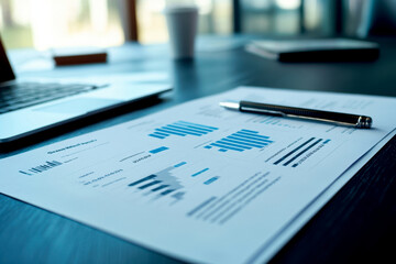 A financial report showing a company s profit and loss statement