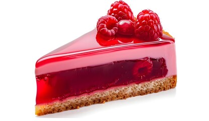 Wall Mural - Raspberry Jelly Cake Slice