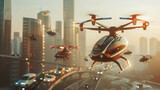 Urban air mobility with flying taxis