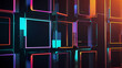 © Arief - futuristic abstract background with squares as the central theme