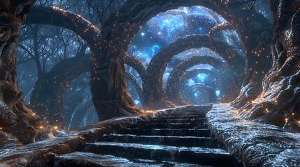 Canvas Print - Mystical Forest Pathway.