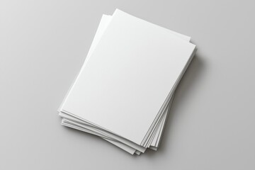 Blank paper mockup on isolated background created with generative ai