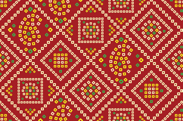 Multicolour bandhani motif seamless illustration, illustrations and vector, Teej, seamless pattern, for print, fabric, textile, paper, wallpaper, backdrop, rajasthani, art
traditional background,  