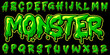 © Irnan - Graffiti Alphabet Monster Slime Green Color Vector Illustration