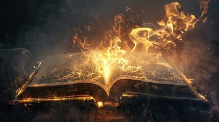 Poster - Burning Book of Knowledge