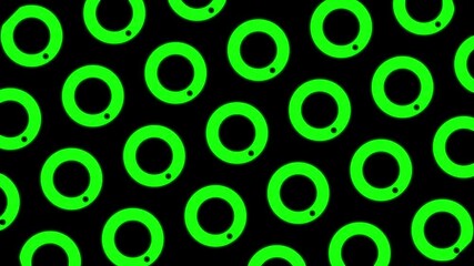 Wall Mural - Abstract green and white circle pattern minimalist background
