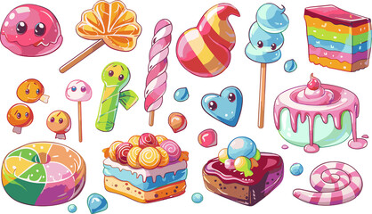 Wall Mural - set of easter cakes