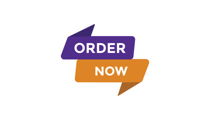 Wall Mural - Order now button web banner templates. Vector Illustration 
