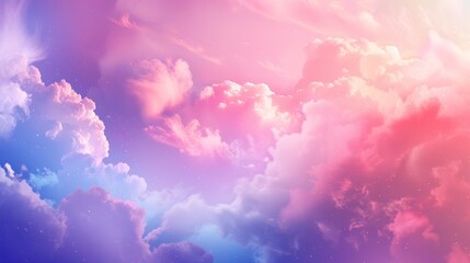 Canvas Print - Pink and Purple Cloudscape