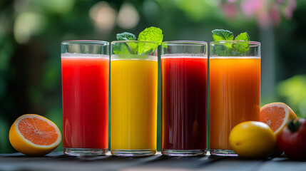 photo product of healthy juices