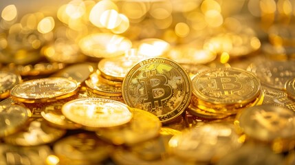 Photo of Bitcoin, Digital Coin, Currency Background, Gold, Concept, Virtual Payment, Digital Coin, Bit, Bitcoin, Digital Exchange, Technology, Business, Finance