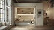 © Moviebirth - A sleek urban microapartment with smart storage