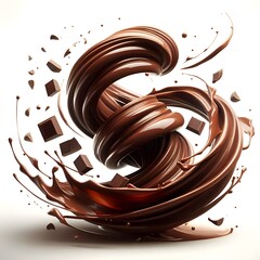 Poster - chocolate on white