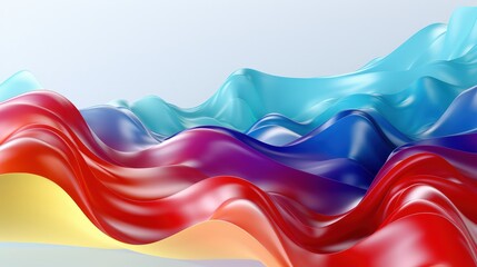 Wall Mural - Abstract Colorful Waves