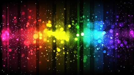 Poster - Abstract Rainbow Light Background