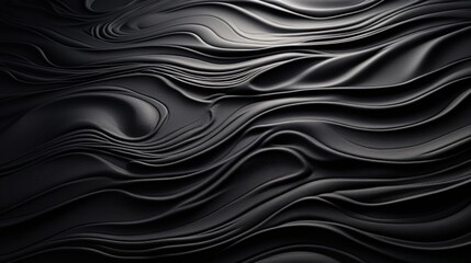 Sticker - Abstract Black Waves