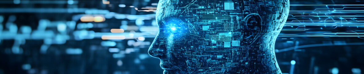 Wall Mural - artificial intelligence(ai) is revolutionizing industries by enhancing efficiency,accuracy,innovatio