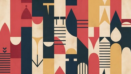 Abstract minimalist wallpaper geometrical figures