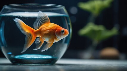 goldfish in aquarium