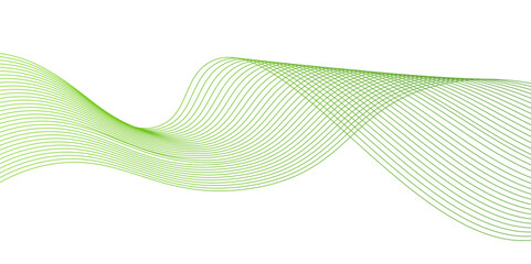 Abstract green waves background,Abstract green wavy lines. Colorful vector background.green wave melody lines on white background,Abstract green wave lines pattern background. green wave lines frame,