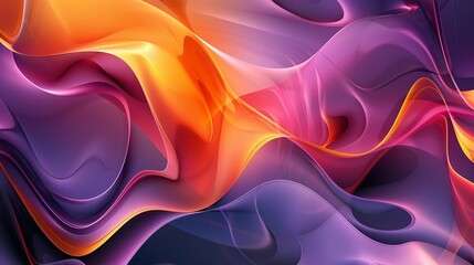 Wall Mural - Abstract background with smooth shapes