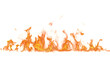 © mgorak - Campfire flame element on a transparent background, PNG