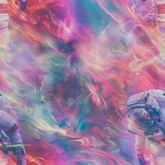 Wall Mural - abstract astronaut background.