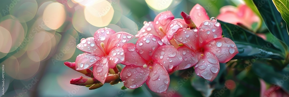 Mock Azalea Adenium obesum blooms also known as Desert Rose Mock Azalea Pink ...