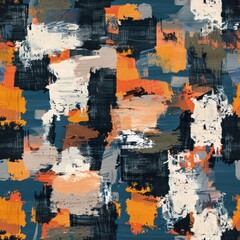 Canvas Print - Abstract Background with Colorful Brushstrokes.