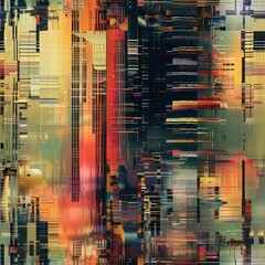 Wall Mural - abstract colorful geometric pattern.