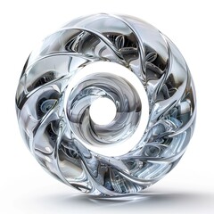 abstract metal ball